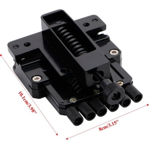 918E Black 6 String Guitar Tailpiece Tremolo Bridge For Headless Guitar