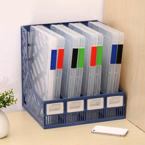 New Transparent Storage Box Clear Plastic Document Paper Filling Case A4 File Box School Supplies