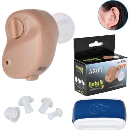 K80 Hearing Aids Sound Amplifier Noise Reduction Frequency Adjustment Ear Hearing Aid Earphone For The Elderly For Deafness