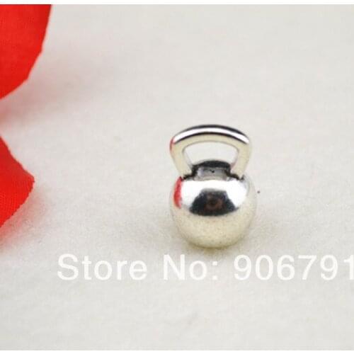50pcs a lot fashion design sport Kettle bell charms(RB15524)