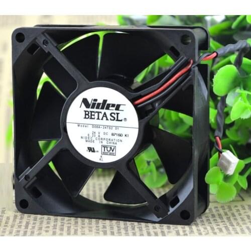 SSEA New Wholesale cooling fan for NIDEC D08A-24TS2 24V 8CM 8025 server inverter axial cooling fan