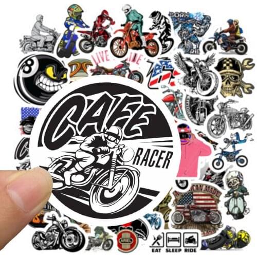 Motorcycle off-road riding graffiti sticker personality fashion helmet slide-board bumper electric vehicle automotive sticke