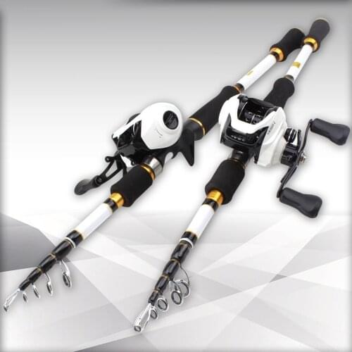 1.8M 2.1M 2.4M 2.7MTelescopic Fishing Rod Ultralight Weight Spinning/Casting Fishing Rod Carbon Fiber Fishing Rod Tackle Pesca