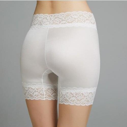 Ladies Sexy Shine Smooth Touch High Waist Boxer Safety Sissy Hot Underwear Seamless Soft Lace Panties