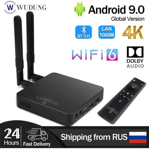 UGOOS AM6 Plus Android 9.0 TV Box S922X-J 2.2GHz 4GB DDR4 RAM 32GB ROM 2.4G 5G WiFi 1000M LAN Bluetooth 4K no app included