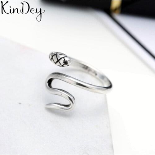 Exaggerated Silver Color Snake Rings For Women Engagement Jewelry Girls Open Finger Rings