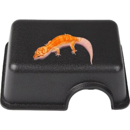 50LB Reptile Hide Box Feel Secure and Safe Gecko Hides Durable Plastic Material Easy to Clean Snake Hideout for Lizards