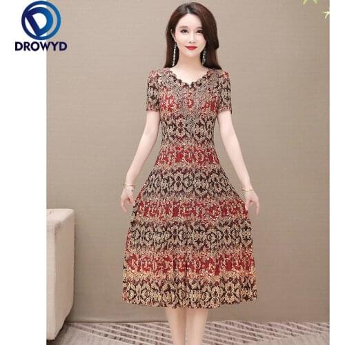 Summer Vintage Boho Sundress Elegant Women v-neck print Bodycon Party Sexy Chic Vestidos 2021 Chiffon Beach Vacation Maxi Dress