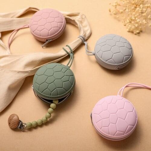 1Pcs New Baby Silicone Pacifier Holder Baby Portable Nipple Storage Box BPA Free Food Grade Soother Container Box Easy to Clean