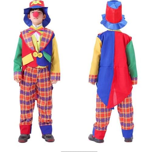 2019 Halloween Costumes Kids Children Big Top Circus Clown Costume Naughty Fancy Fantasia Infantil Cosplay for Boys Girls