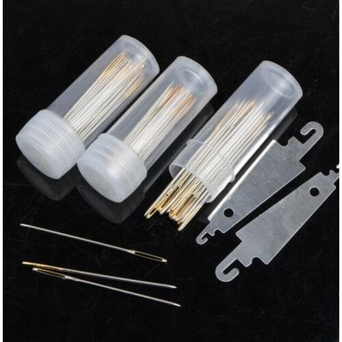 30 PCS Large Eye Blunt Sewing Needles Cross Stitch Knitting Needle Handmade Leather Embroidery Thread Needle Sewing Accessories