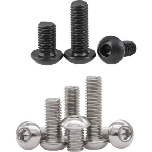 5-50PCS Allen Key Head iso7380 M2 M2.5 M3 M4 M5 M6 Stainless steel 304 or 10.9 black hex socket button head machine screw