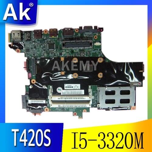 Akemy T420S MainBoard for lenovo T420S Laptop motherboard 100% working with I5-3320M CPU