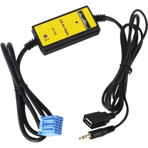 Car Mp3 Phone Aux USB Adapter 3.5mm Cable AUXiliary CD Auto Changer Adapter for Honda 2.3 for Civic/Accord/Odyssey