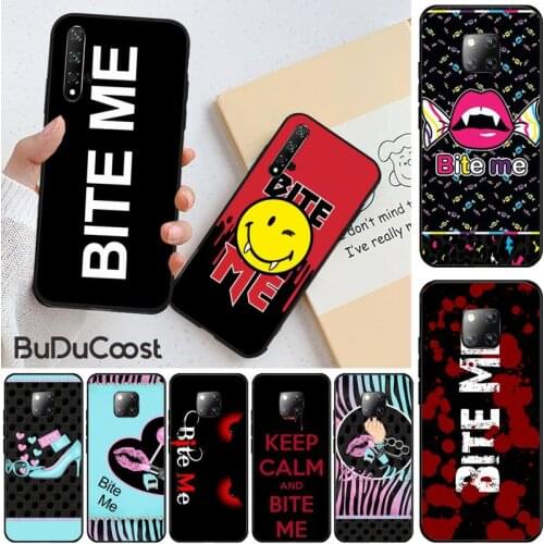 Bite Me Lip Art Design Phone Case For Huawei Honor 8X 9 10 20 Lite 7A 8A 5A 7C 10i 20i 9X play 8C