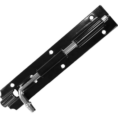 Black Iron Garden Gate Latch Shed Door Tower Barrel Bolt Slide Lock Hardware