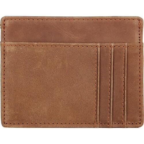 Card Holder Wallet Men Leather Business Card Pack Slim Women ID Credit Card Holder Multi Color Money Purse R-8102