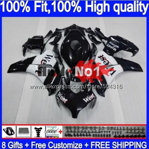 OEM Injection For HONDA CBR1000 CBR 1000 RR CC 48MC.5 CBR 1000RR 2008 2009 2010 2011 CBR1000RR 08 09 10 11 Fairing Black west