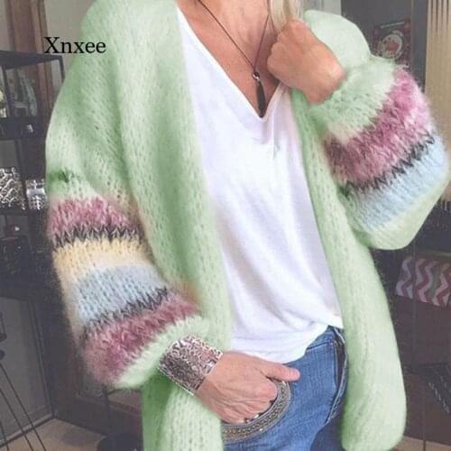 Spring and Autumn Womens Fashion Long Cardigan Womens Jacket Elegant Long Sleeve Crochet Cardigan Womens Casual Loose Jacket