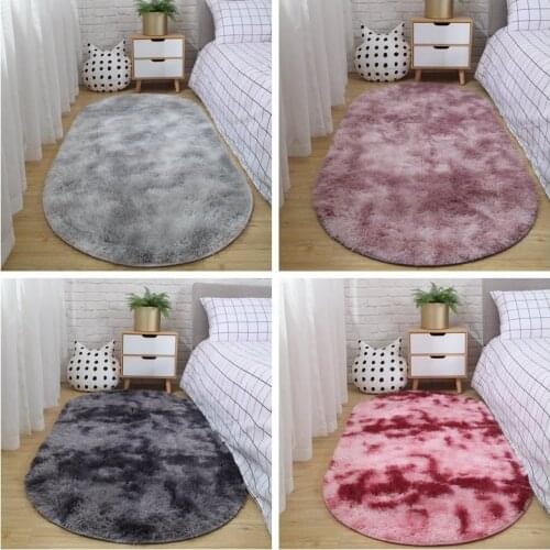 Carpet Nordic bedroom oval bedside carpet living room sofa coffee table mat room plush rug not lint not faded non-slip carpet