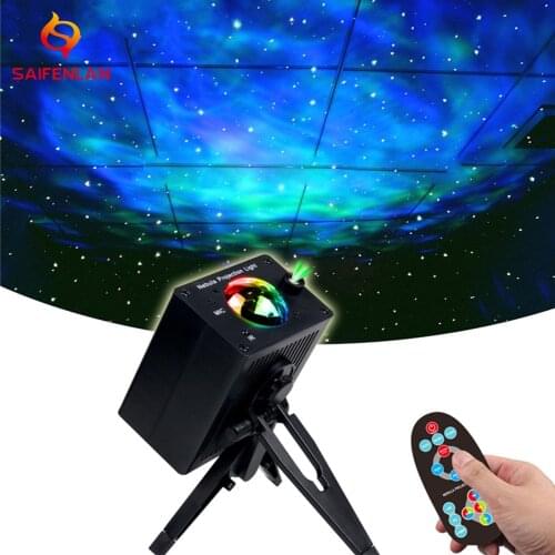 Remote Star Galaxy Laser Projector Starry Sky Stage Lighting Atmosphere Bedroom Kids Party Night Lights Room Decoration