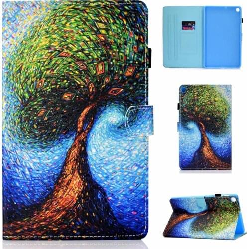 Cute PU Leather Case For Samsung Galaxy Tab A T510 T515 10.1" 2019 Tablet Smart Cover For Samsung Tab A 10.1 SM-T510 T515 Case