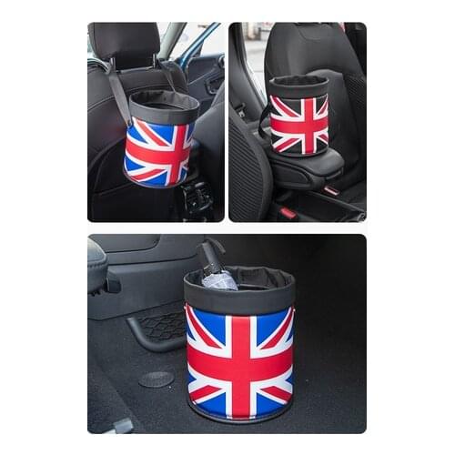 Min Cooper Trashcan Multifunctional Vehicle Storage Bucket Rear Hanging Bag Car Assessoires