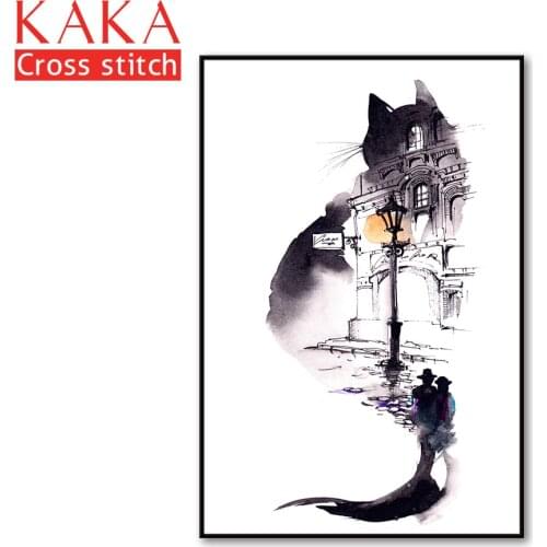 Cross stitch kits,Embroidery needlework sets with printed pattern,11CT-canvas for Home Decor Painting,Animals NCKA113