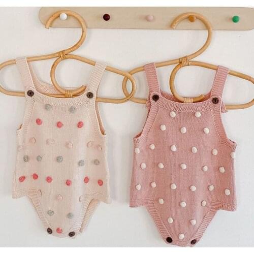 New Infant Baby Boys Girls Knit Braces Rompers Clothing Spring Autumn Kids Boy Girl Sleeveless Braces Rompers Clothes