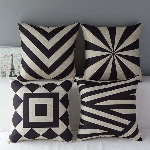 Geometry pillow cover, Simple Stripe geometry wedding gift throw pillow case pillowcase wholesale