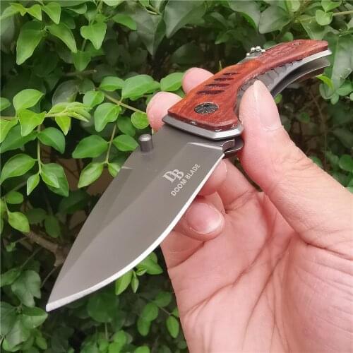 Portable Folding Knife EDC Tool Tactics High Hardness Wild Fruitknife for Camping Hunting Survival Outdoor Activities Mens Gift