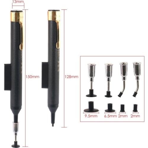 Anti-satic IC SMD Remover Sucker Pick Up Headers Tools Suction Pen 4 Suction Headers
