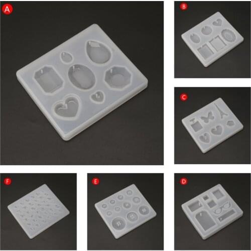 652F Silicone Mold Mirror Crafts DIY Jewelry Making Pendant Epoxy Resin Cake Findings