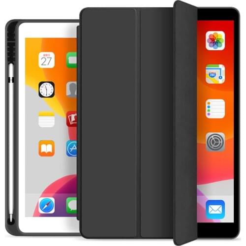 WIWU Protective Case for iPad 10.2 10.5 2019 PU Leather Smart Cover Case for iPad 9.7 2017 2018 Smart Folio with Pencil Holder