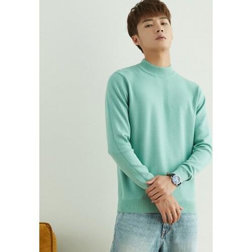 Winter Oversized Vintage Green Sweater Boys Knit Top Loose Cute Knitted Wool Sweater Pullover Men Knitwear Casual Turtleneck 3xl