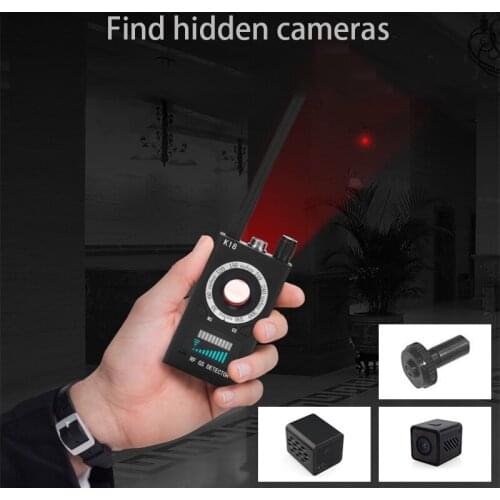 1MHz-6.5GHz K18 Multi-function Anti-spy Detector Camera GSM Audio Bug Finder GPS Signal lens RF Tracker Detect Wireless 2021 New