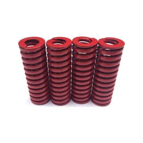 1pcs 50mm OD 25mm ID mold load red compression spring industrial springs metal spring compress die springs 50mm-100mm length