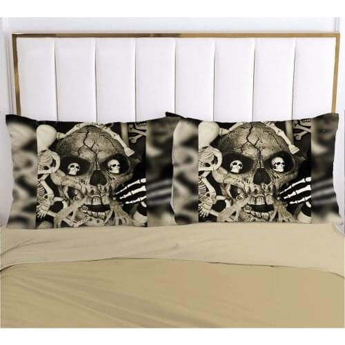 1pc Skull Deadpool Pillow cover Pillow case Bedding Pillowcase Pillowcovers decorative for home 3D HD Print Khaki