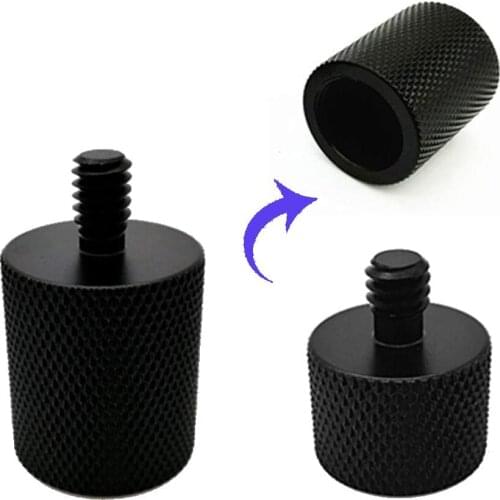 3pcs Mic Screw Adapter Microphone Stand Screw 1/4" Male to 5/8" Female and 5/8"-27 nut Adapters for Microphone Stand Connection