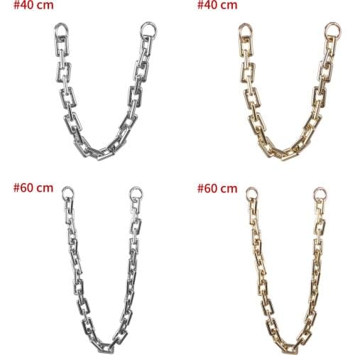 Fashion Vintage Bag Parts Accessories Single Shoulder Handbags Chains Metal Alloy Bag Chain Strap for Women Bags Belt Straps