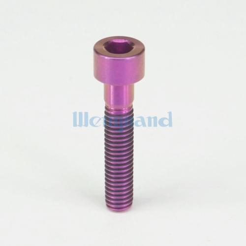 LOT 4 M6 x 30mm Purple TC4 GR5 Titanium Alloy Allen Hex Screw Column Head Bolts For Bicycle