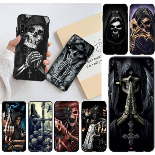 Grim reaper skull skeleton Phone Case for Huawei P40 P30 P20 lite Pro Mate 30 20 Pro P Smart 2020 prime