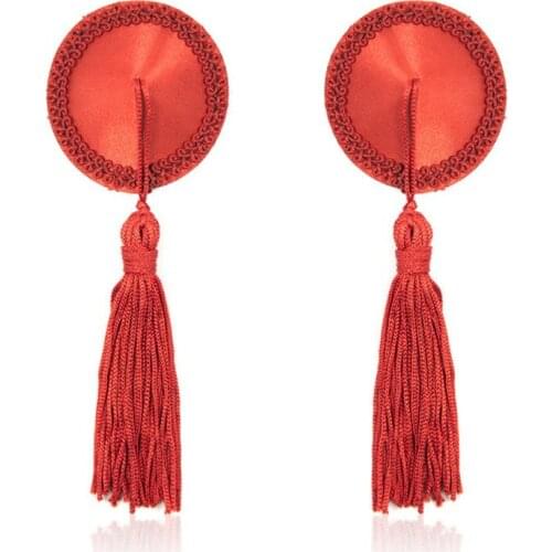 Fetish Nipple Covers Body Breasts Stickers tassels Disposable flirt girl Chest Paste womens Adhesive Pads sex toys for woman