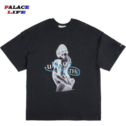 Hip Hop Streetwear Harajuku T Shirt 2021 Men Sexy Letter Print Tshirt Cotton Casual Summer Short Sleeve T-Shirt Black Tops Tees