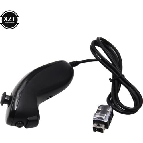 For Nintend Wii Game Controller Joystick Left Hand Curved Game Handle Controller Nunchuk For Nintendo Wii Gamepad Nunchuck game