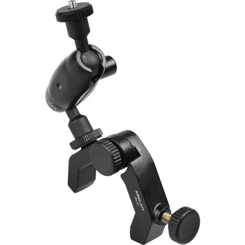 KINGJOY Adjustable Magic Arm With Ball Head Clamp for Mounting HDMI Monitor LED Light LCD Video Camera Flash Camera DSLR
