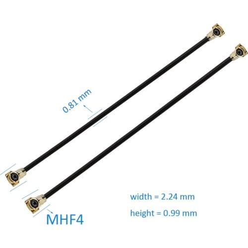 10Pcs 5cm/10cm/20cm/30cm MHF4 to MHF4 VI IPX IPEX 0.81mm RF Pigtail Coax Jumper Cable Antenna 50 ohm 0-6GHZ for Phone WiFi