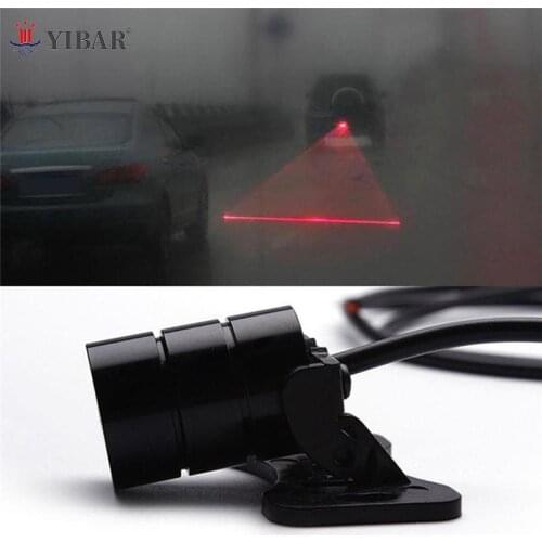 Red Line Rearing Warning Light Auto Styling Anti Collision Rear-end Car Laser Taillight Tail Fog Light Car Brake Parking Lamp