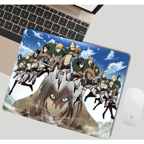 Pc Gamer Desk Mat Mousepad Anime Attack On Titan Gamer Accessories Gaming Mouse Pad Small Deskpad For Office Pad On The Table