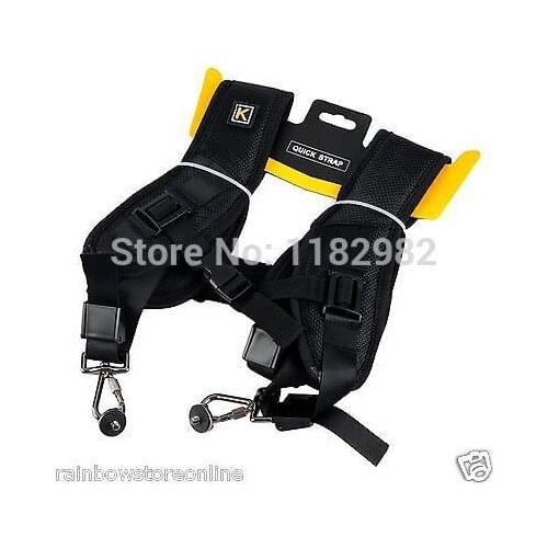 SLR Camera Double Shoulder Sling Strap Focus Quick Rapid Soulder neck Strap For Nikon Olympus Canon Sony Panasonic